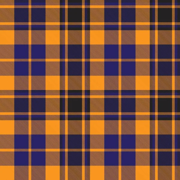 Carreaux Carreaux Orange Motif Tartan Sans Couture Adapté Aux Textiles — Image vectorielle