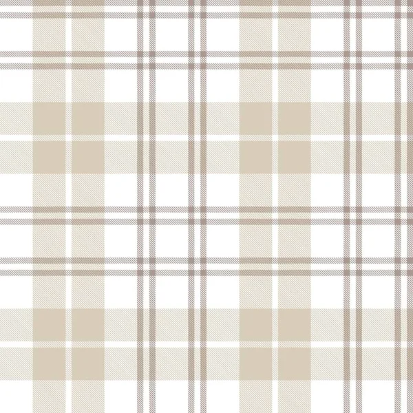 Hnědá Taupe Plaid Tartan Bezešvý Vzor Vhodný Pro Módní Textil — Stockový vektor