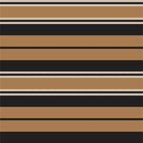 Brown Taupe Horizontal Stripped Seamless Pattern Background 그래픽 — 스톡 벡터