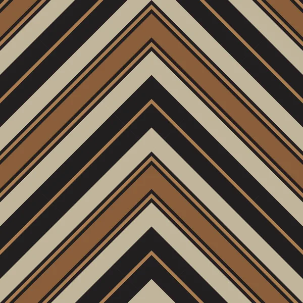 Taupe Marron Chevron Diagonale Rayé Fond Motif Sans Couture Adapté — Image vectorielle