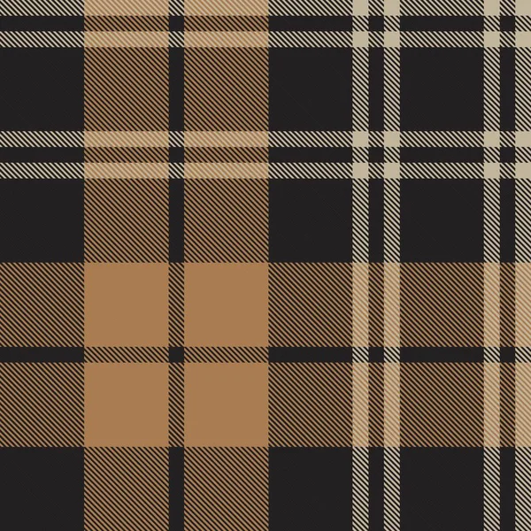 Brown Taupe Plaid Tartan Seamless Pattern Suitable Fashion Textiles Graphics — Stock Vector