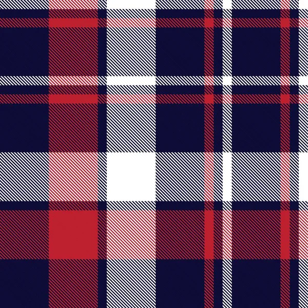 Xadrez Vermelho Marinho Xadrez Tartan Padrão Sem Costura Adequado Para — Vetor de Stock