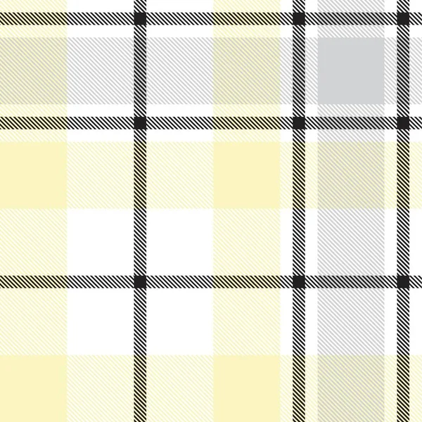 Plaid Amarillo Cuadros Tartán Patrón Sin Costura Adecuado Para Textiles — Archivo Imágenes Vectoriales