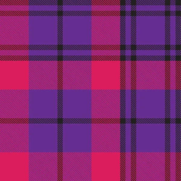 Xadrez Roxo Xadrez Tartan Padrão Sem Costura Adequado Para Têxteis —  Vetores de Stock