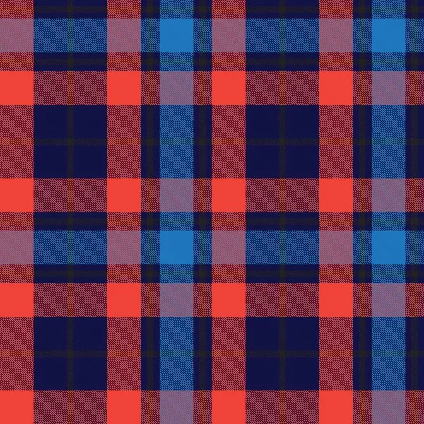 Plaid Naranja Cuadros Tartán Patrón Sin Costura Adecuado Para Textiles — Vector de stock