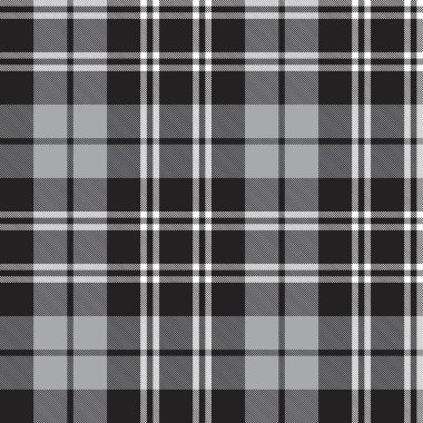 Siyah ve beyaz ekoseli, kareli, ekose desenli moda tekstil ve grafikleri için uygun.