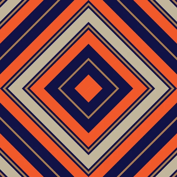 Naranja Argyle Diagonal Rayas Sin Costuras Patrón Fondo Adecuado Para — Vector de stock