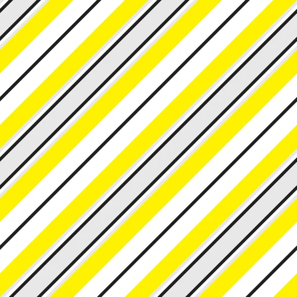 Fundo Padrão Sem Costura Listrado Diagonal Amarelo Adequado Para Têxteis — Vetor de Stock