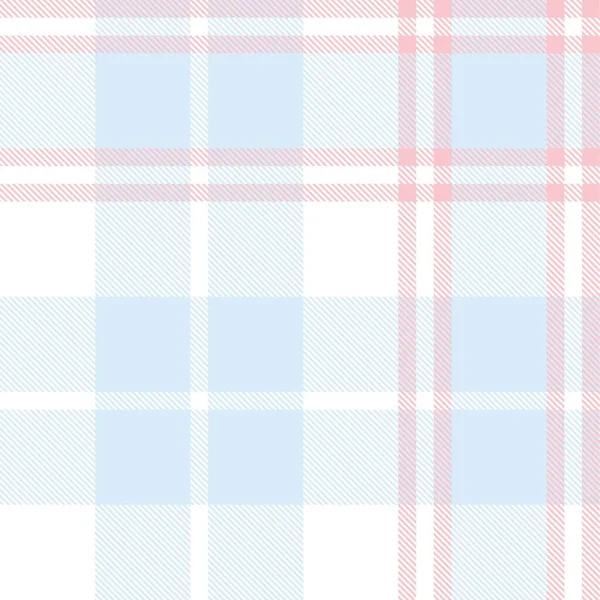 Sky Blue Plaid Geruit Tartan Naadloos Patroon Geschikt Voor Mode — Stockvector