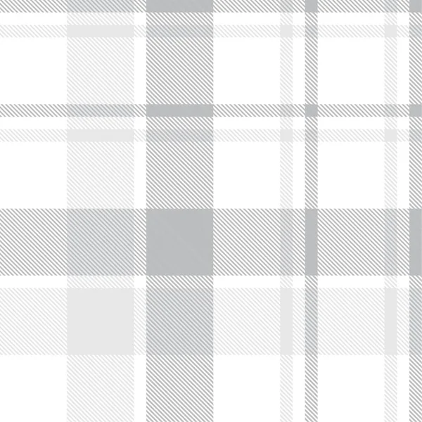 White Plaid Checkered Tartan Seamless Pattern Suitable Fashion Textiles Graphics — Stock Vector