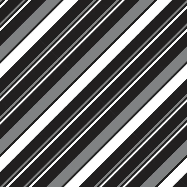 Schwarz Weißer Diagonal Gestreifter Nahtloser Musterhintergrund Für Modetextilien Grafiken — Stockvektor
