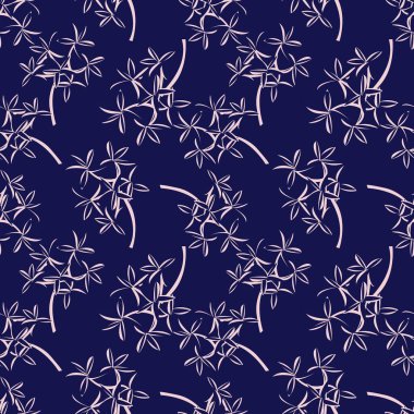 Pembe ve Donanma Tropikal Yaprak botanik desensiz arka plan moda baskıları, grafikler, arka planlar ve el sanatları için uygun