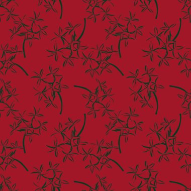 Noel Tropikal Yaprağı botanik desensiz arka plan moda baskıları, grafikler, arka planlar ve el sanatları için uygun