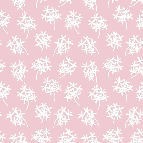 Botanischer Nahtloser Hintergrund Mit Rosafarbenem Tropenblatt Für Modedrucke Grafiken Hintergründe — Stockvektor