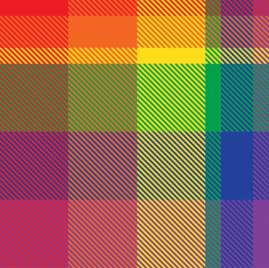 Gökkuşağı Ekoseli, kareli, ekose desenli moda tekstil ve grafikleri için uygun