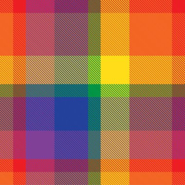 Gökkuşağı Ekoseli, kareli, ekose desenli moda tekstil ve grafikleri için uygun