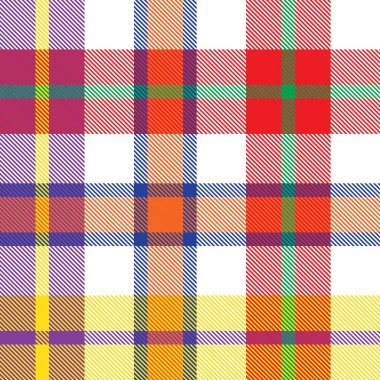 Gökkuşağı Ekoseli, kareli, ekose desenli moda tekstil ve grafikleri için uygun