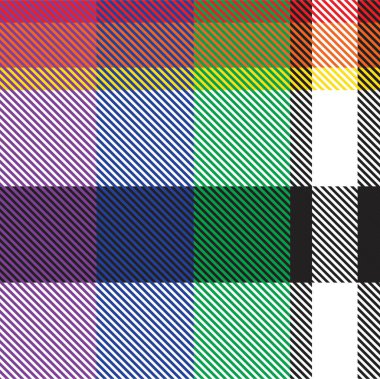 Gökkuşağı Ekoseli, kareli, ekose desenli moda tekstil ve grafikleri için uygun