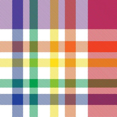 Gökkuşağı Ekoseli, kareli, ekose desenli moda tekstil ve grafikleri için uygun