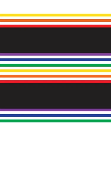 Rainbow Horizontal Rayas Sin Costuras Patrón Fondo Adecuado Para Textiles — Vector de stock