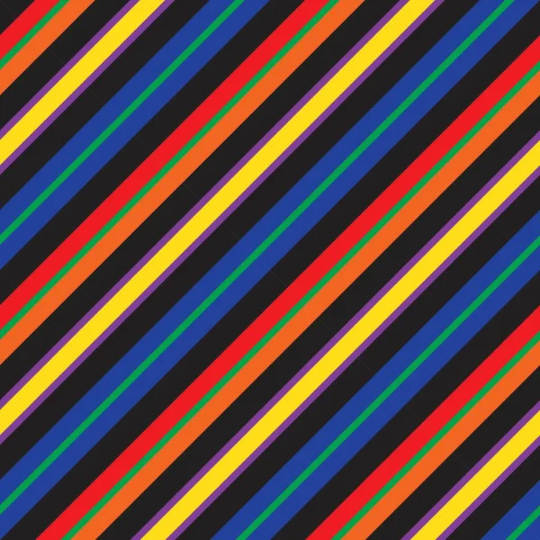 彩虹对角线条纹无缝图案背景适合流行纺织品 — 图库矢量图片