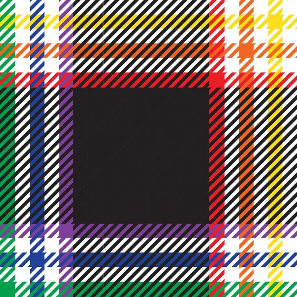 Rainbow Plaid Kratkę Tartan Bezszwowy Wzór Nadaje Się Mody Tekstyliów — Wektor stockowy