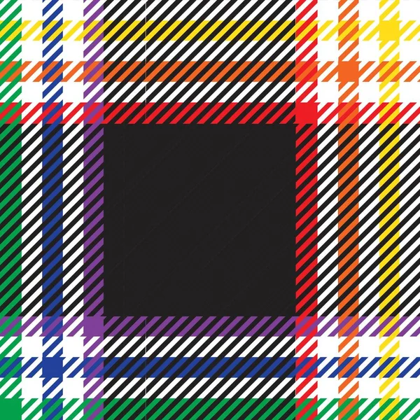 Plaid Arco Iris Cuadros Tartán Patrón Sin Costura Adecuado Para — Archivo Imágenes Vectoriales