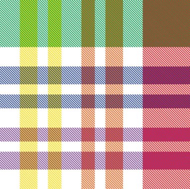 Gökkuşağı Ekoseli, kareli, ekose desenli moda tekstil ve grafikleri için uygun