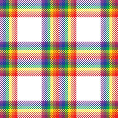 Gökkuşağı Ekoseli, kareli, ekose desenli moda tekstil ve grafikleri için uygun