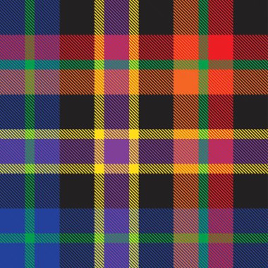 Gökkuşağı Ekoseli, kareli, ekose desenli moda tekstil ve grafikleri için uygun