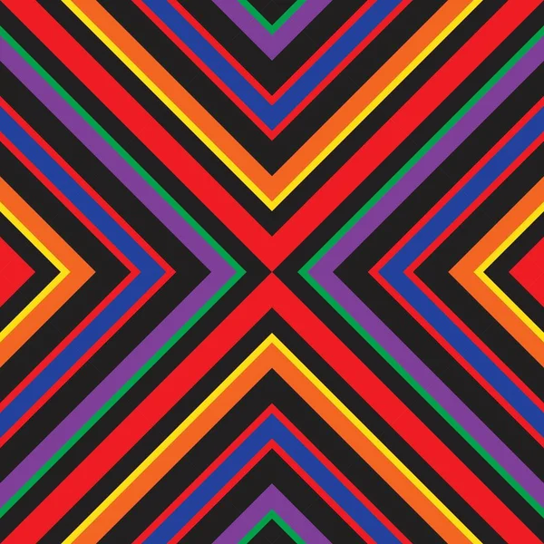 Rainbow Argyle Diagonal Gestreifte Nahtlose Muster Hintergrund Geeignet Für Modetextilien — Stockvektor