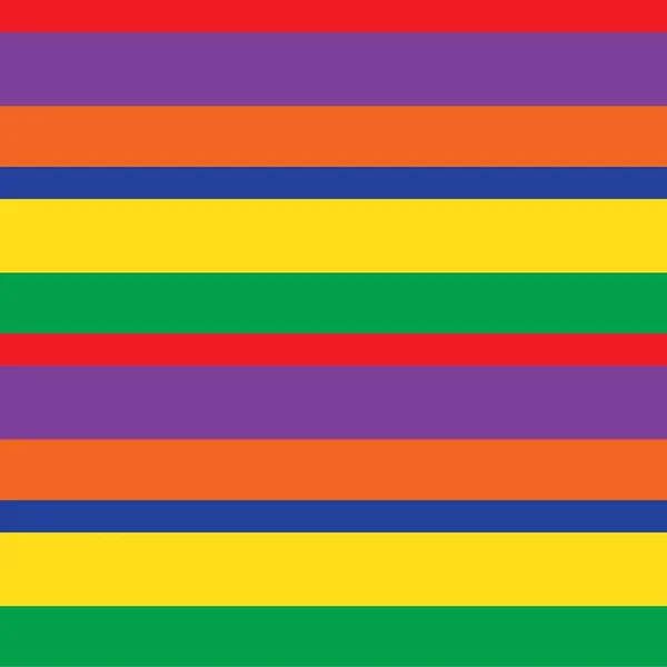 彩虹水平条纹无缝图案背景适合流行纺织品 — 图库矢量图片