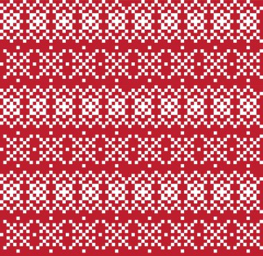 Moda tekstil, örgü ve grafikleri için kırmızı Noel panayırı desenli arka plan