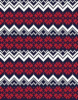 Moda tekstil, örgü ve grafikleri için kırmızı Noel panayırı desenli arka plan