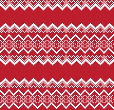 Moda tekstil, örgü ve grafikleri için kırmızı Noel panayırı desenli arka plan