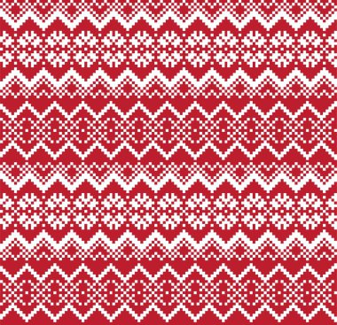 Moda tekstil, örgü ve grafikleri için kırmızı Noel panayırı desenli arka plan