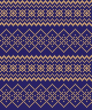 Moda tekstil, örgü ve grafikleri için mavi Noel panayır desenli arka plan