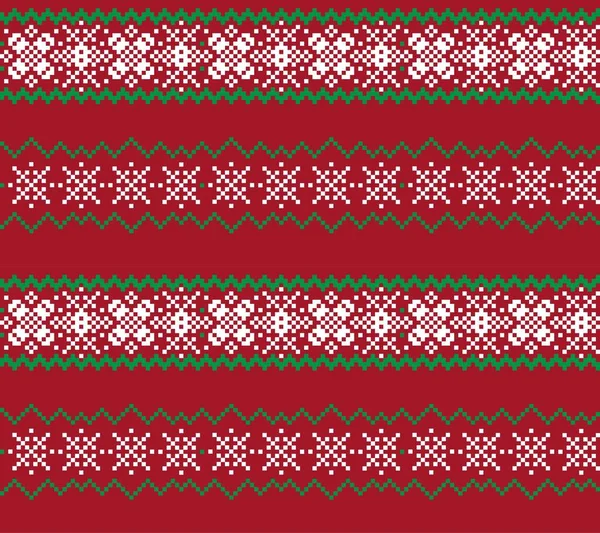 Fondo Patrón Isla Feria Navidad Roja Para Textiles Moda Prendas — Archivo Imágenes Vectoriales
