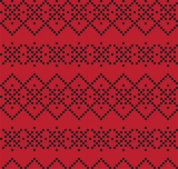 Rouge Fond Motif Île Noël Équitable Pour Les Textiles Mode — Image vectorielle