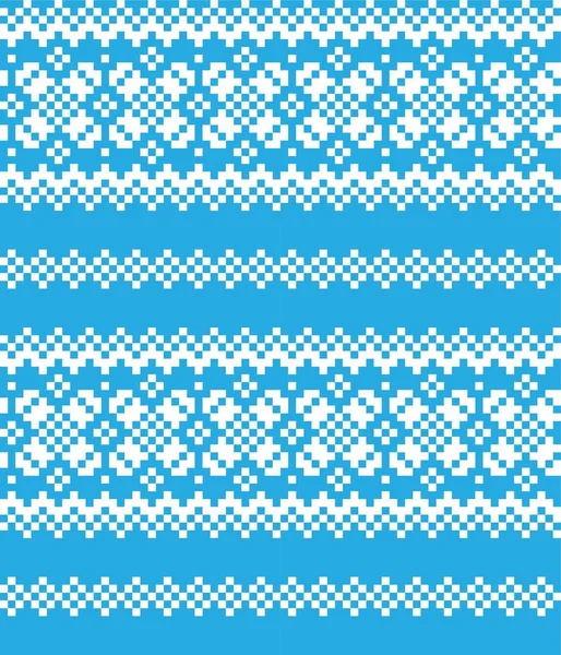 Голубой Фон Рождественской Ярмарки Модных Текстиля Трикотажа Графики — стоковый вектор