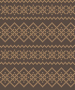 Moda tekstil, örgü ve grafikler için kahverengi Noel panayırı desenli arka plan