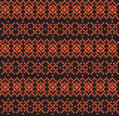 Moda tekstil, örgü ve grafikler için turuncu Noel panayırı desenli arka plan