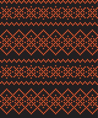 Moda tekstil, örgü ve grafikler için turuncu Noel panayırı desenli arka plan