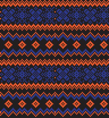 Moda tekstil, örgü ve grafikler için turuncu Noel panayırı desenli arka plan