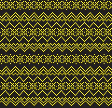 Moda tekstil, örgü ve grafikleri için sarı Noel panayır desenli arka plan