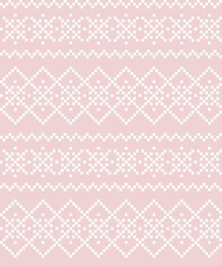 Moda tekstil ürünleri, örgü ve grafikler için Pembe Noel festivali desenli arka plan