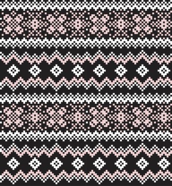 Moda tekstil ürünleri, örgü ve grafikler için Pembe Noel festivali desenli arka plan