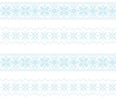 Moda tekstil, örgü ve grafikleri için Gökyüzü Mavisi Noel festivali şablonu