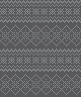 Moda tekstil, örgü ve grafikleri için gri Noel panayır desenli arka plan