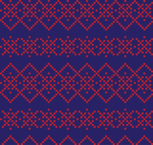 Moda Tekstil Örgü Grafikleri Için Kızıl Donanma Noel Panayırı Geçmişi — Stok Vektör